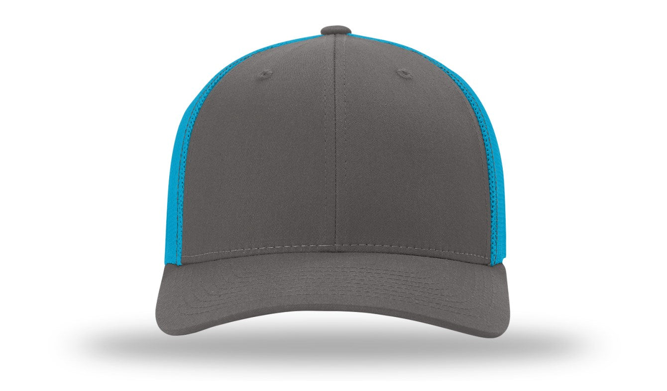 Trucker Flex - Charcoal / Neon Blue
